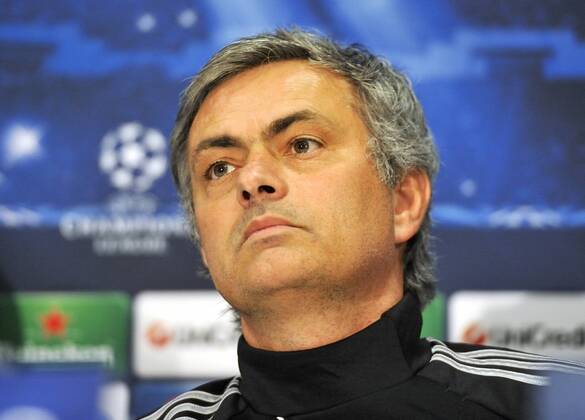 Jose Mourinho, coach and manager of Real Madrid, in the press conference before the match - Real Madrid - UEFA Champions League 2012 2013 - Round of 16 - Second Leg Match.© Francesca Ceciarini NJF Media 