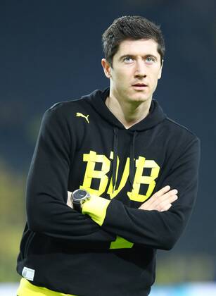 05.03.2013, xtvx, UEFA Champions League 1 4 Finale, Borussia Dortmund - FC Schachtar Donezk, v.l. Robert Lewandowski (Borussia Dortmund) Portrait