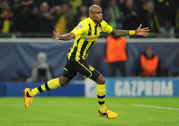 05-03-2013, Fussball, Saison 2012-2013, UEFA Champions League, Achtelfinale, Rückspiel, Borussia Dortmund - Schachtar Donezk, Jubel Felipe Santana (Borussia Dortmund)