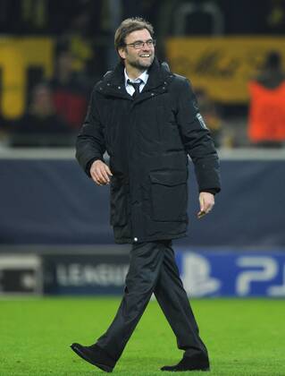 05-03-2013, Fussball, Saison 2012-2013, UEFA Champions League, Achtelfinale, Rückspiel, Borussia Dortmund - Schachtar Donezk 3-0, Freude bei Trainer Jürgen Klopp (Borussia Dortmund)