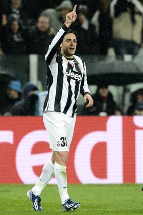 Db Torino 06 03 2013 - Champions League Juventus-Celtic Glasgow foto Daniele Buffa Image Sport nella foto: esultanza gol Alessandro Matri 
