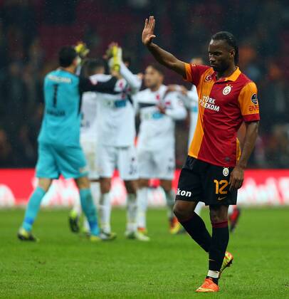 Turkey superleague match between Galatasaray and Genclerbirligi at Turk Telekom Arena Stadium in Istanbul on 08.02.2013 Match Scored: Galatasaray 0 - Genclerbirligi 1 Pictured: Didier Drogba of Galatasaray . 