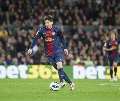 Liga futbol profesional 2012 2013 - Liga bbva - FC Barcelona (Barca) - RC Deportivo la Coruna - soccer; Lionel Messi 