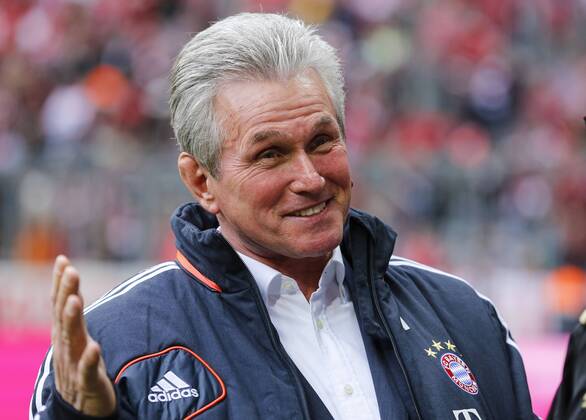 Trainer Cheftrainer Jupp HEYNCKES (FCB) , lacht, lächelt, lachend, smile, froh, happy, Trainer, Coach, Einzelbild, Freisteller, Geste, Gestik, Mimik , Portrait, Porträt FC BAYERN MUENCHEN - FORTUNA DÜSSELDORF ( 3-2 ) Fussball 1. Bundesliga , München, am 09.03.2013 25.Spieltag, Spieltag25, Saison 2012 2013, Saison1213, Liga01, 1.Liga, 1.Bundesliga, FCB, München, DUS