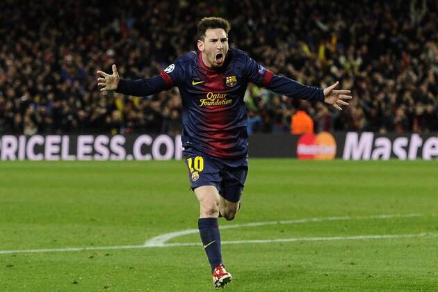 Barcelona, 12.03.2013 - UEFA Champions League 2012 2013 - FC Barcelona (Barca) vs AC Mailand - Lionel Messi 