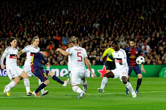 Barcelona, 12.03.2013 - UEFA Champions League 2012 2013 - FC Barcelona (Barca) vs AC Mailand - Lionel Messi 