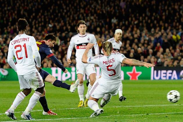 Barcelona, 12.03.2013 - UEFA Champions League 2012 2013 - FC Barcelona (Barca) vs AC Mailand - Lionel Messi 