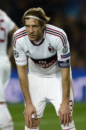 Barcelona, 12.03.2013 - UEFA Champions League 2012 2013 - FC Barcelona (Barca) vs AC Mailand - Massimo Ambrosini 
