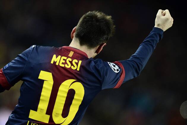 Barcelona, 12.03.2013 - UEFA Champions League 2012 2013 - FC Barcelona (Barca) vs AC Mailand - Lionel Messi 