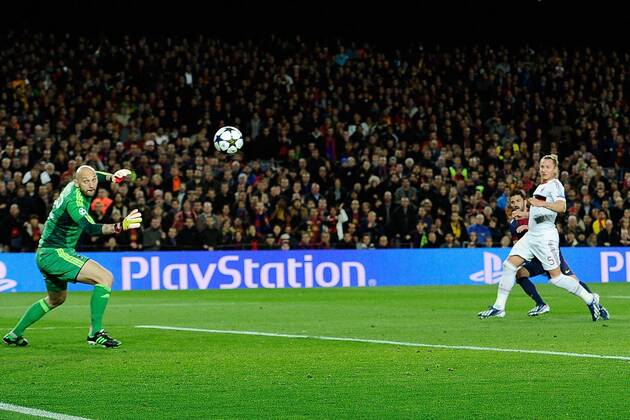 Barcelona, 12.03.2013 - UEFA Champions League 2012 2013 - FC Barcelona (Barca) vs AC Mailand - David Villa 