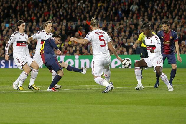 Lionel Messi 1-0 Barcelona, Barcelona, 12.03.2013 - UEFA Champions League 2012 2013 - FC Barcelona (Barca) vs AC Mailand - MarcoxBertorello