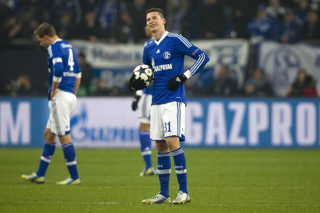 Julian DRAXLER (GE) ist enttäuscht, Fussball Champions League, Achtelfinale, FC Schalke 04 (GE) - Galatasaray Istanbul (Galatasaray) 2:3 am 12.03.2013 in Gelsenkirchen Deutschland