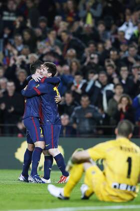 Lionel Messi (Barcelona), MARCH 17, 2013 - Football Soccer : Spanish Liga Espanola match between FC Barcelona (Barca) 3-1 Rayo Vallecano at Camp Nou stadium in Barcelona, Spain. (oqma009570)
