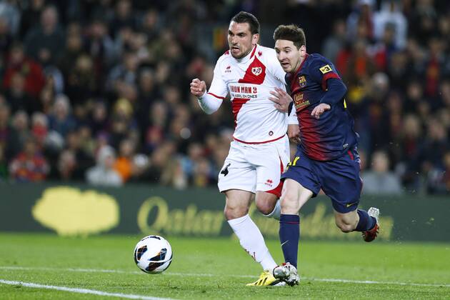 Lionel Messi (Barcelona), MARCH 17, 2013 - Football Soccer : Spanish Liga Espanola match between FC Barcelona (Barca) 3-1 Rayo Vallecano at Camp Nou stadium in Barcelona, Spain. (oqma009578)