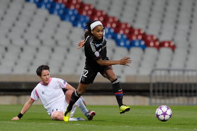 Thomis Elodie (lyon) FOOTBALL : Lyon vs Malmo - Ligue des champions feminine - 20 03 2013 FredericChambert Panoramic 
