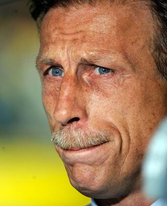 14.05.2011, 1.Bundesliga, Borussia Dortmund - Eintracht Frankfurt v.l. Trainer Christoph Daum (Eintracht Frankfurt)