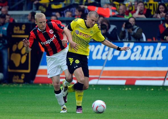 14.05.2011, 1.Bundesliga, Borussia Dortmund - Eintracht Frankfurt v.l. Sebastian Rode (Eintracht Frankfurt), Kevin Großkreutz (Borussia Dortmund)