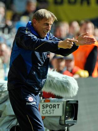 14.05.2011, 1.Bundesliga, Borussia Dortmund - Eintracht Frankfurt v.l. Trainer Christoph Daum (Eintracht Frankfurt)