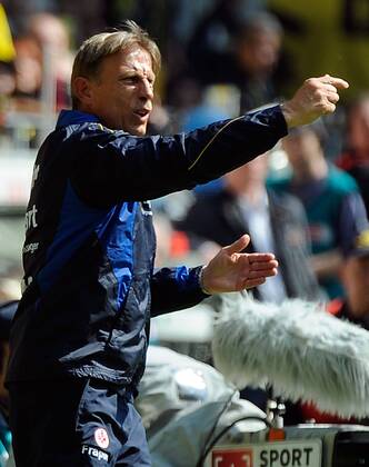14.05.2011, 1.Bundesliga, Borussia Dortmund - Eintracht Frankfurt v.l. Trainer Christoph Daum (Eintracht Frankfurt)