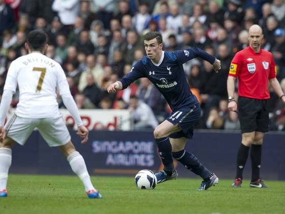 Football - 2012 2013 Premier League - Swansea City vs Tottenham Hotspur: gareth bale