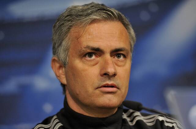 Jose Mourinho, coach and manager of Real Madrid C.F., in the press conference before game - Real Madrid - Galatasaray - UEFA Champions League 2012 2013 - Quarters Finals- First Leg Match- 02 04 2013 - @ Francesca Ceciarini NJF Media 