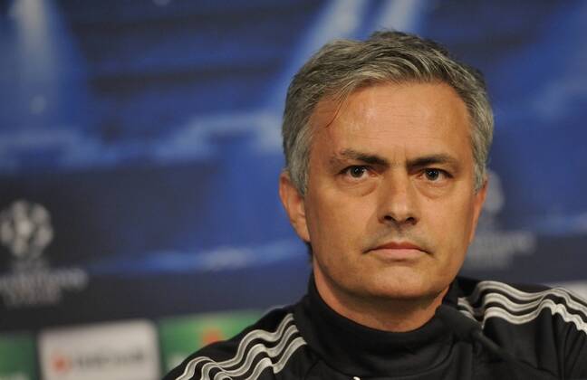 Jose Mourinho, coach and manager of Real Madrid C.F., in the press conference before game - Real Madrid - Galatasaray - UEFA Champions League 2012 2013 - Quarters Finals- First Leg Match- 02 04 2013 - @ Francesca Ceciarini NJF Media 