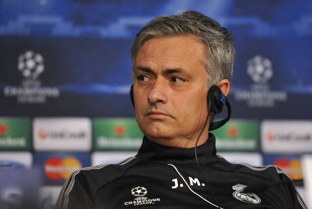Jose Mourinho, coach and manager of Real Madrid C.F., in the press conference before game - Real Madrid - Galatasaray - UEFA Champions League 2012 2013 - Quarters Finals- First Leg Match- 02 04 2013 - @ Francesca Ceciarini NJF Media 