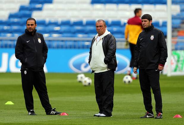 Galatasaray was having the last training before the Real Madrid match that they will play tomorrow in Madrid, Spain. 02.04.2013 Pictured: Head Coach Fatih Terim 