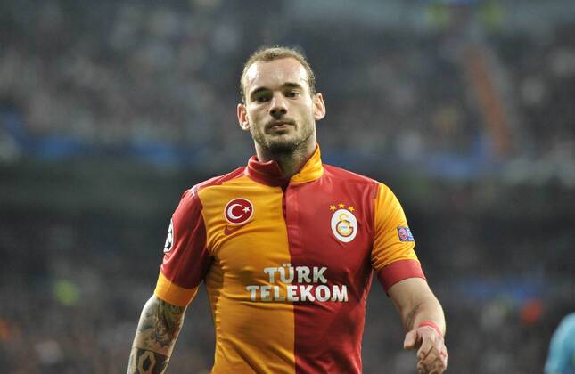 Wesley Sneijder, midfielder of Galatasaray and Holland - Real Madrid - Galatasaray - UEFA Champions League 2012 2013 - Quarters Finals- First Leg Match- 03 04 2013 - xFrancescaxCeciarini NJF Media 