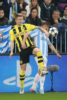 MALAGA CF - BORUSSIA DORTMUND --- UEFA CHAMPIONS LEAGUE QUARTERFINAL FIRST MATCH: MALAGA CF - BVB 1909 MARCO REUS ANTUNES FOT. PIOTR KUCZA NEWSPIX.PL --- Newspix.pl  GY5Q5530