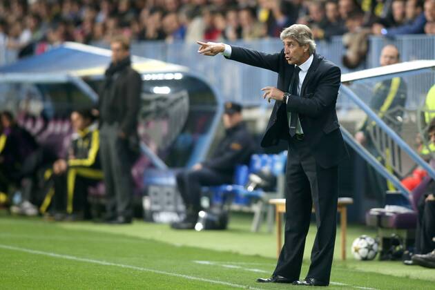 MALAGA CF - BORUSSIA DORTMUND --- UEFA CHAMPIONS LEAGUE QUARTERFINAL FIRST MATCH: MALAGA CF - BVB 1909 MANUEL PELLEGRINI FOT. PIOTR KUCZA NEWSPIX.PL --- Newspix.pl  GY5Q5580