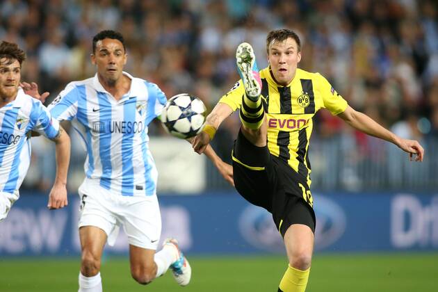 MALAGA CF - BORUSSIA DORTMUND --- UEFA CHAMPIONS LEAGUE QUARTERFINAL FIRST MATCH: MALAGA CF - BVB 1909 KEVIN GROSSKREUTZ FOT. PIOTR KUCZA NEWSPIX.PL --- Newspix.pl  GY5Q5855