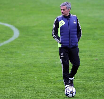 Real CF Madrid Football players training at Inonu Stadium in Istanbul ahead of their Champions league match against Galatasaray. 08.04.2013 Pictured: Head Coach Jose Mourinho 