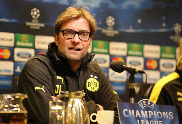 Montag, 08.04.2013, UEFA Champions League Viertelfinale Rückspiel, Saison 2012 2013 im Dortmunder Signal Iduna Park, Pressekonferenz vor dem Spiel zwischen dem BVB Borussia Dortmund und Malaga CF, Trainer Jürgen Klopp (BVB)