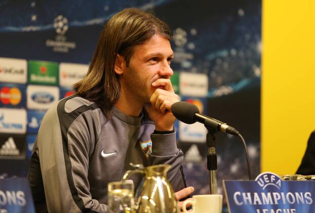 Montag, 08.04.2013, UEFA Champions League Viertelfinale Rückspiel, Saison 2012 2013 im Dortmunder Signal Iduna Park, Pressekonferenz vor dem Spiel zwischen dem BVB Borussia Dortmund und Malaga CF, Martin Demichelis (Malaga)