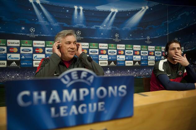 PK Kmit Trainer Carlo Ancelotti (Paris Saint Germain, PSG) 
