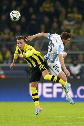 Mario GOETZE (Borussia Dortmund - BVB - 10) - ANTUNES, Vitorino Gabriel PACHECO ANTUNES (FC Malaga - 25) EP_Schmit