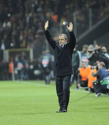 UEFA Champions League Quarter Final second leg match between Galatasaray and Real Madrid at Turk Telekom Arena Stadium on April 9, 2013 in Istanbul, Turkey. Pictured: Coach Fatih Terim of Galatasaray. 