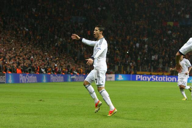 UEFA Champions League Quarter Final second leg match between Galatasaray and Real Madrid at Turk Telekom Arena Stadium on April 9, 2013 in Istanbul, Turkey. Pictured: Cristiano Ronaldo of Real Madrid. 