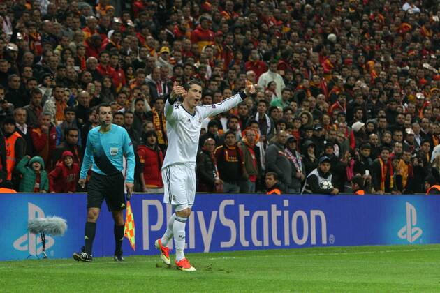 UEFA Champions League Quarter Final second leg match between Galatasaray and Real Madrid at Turk Telekom Arena Stadium on April 9, 2013 in Istanbul, Turkey. Pictured: Cristiano Ronaldo of Real Madrid. 