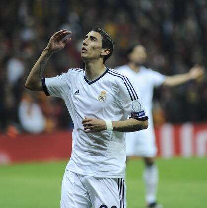 UEFA Champions League Quarter Final second leg match between Galatasaray and Real Madrid at Turk Telekom Arena Stadium on April 9, 2013 in Istanbul, Turkey. Pictured: Angel Di Maria of Real Madrid. 