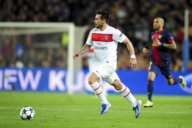 Ezequiel Lavezzi (PSG) - FC Barcelona (Barca) vs PSG Paris Saint Germain - JBAutissierxPanoramic 