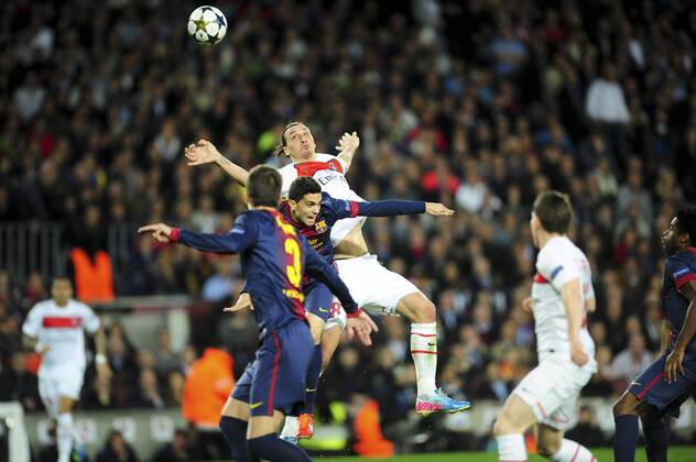 Pedro Rodriguez (Barcelona) vs Zlatan Ibrahimovic (PSG) - FC Barcelona (Barca) vs PSG Paris Saint Germain - JBAutissierxPanoramic 