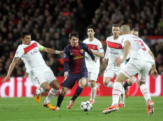Barcelona, Camp Nou april 10. Champions League FC Barcelona vs PSG. Lionel Messi Foto: R.SOLANA 