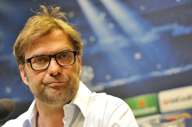 Jürgen Klopp, coach of Borussia Dortmund, in the press conference before the game - Signal Iduna Park- Dortmund- Germany - 23 04 2013 - 