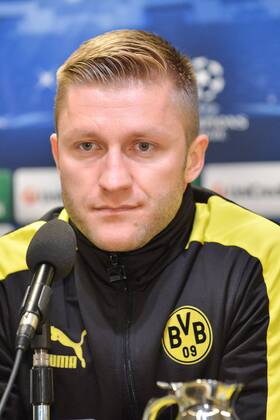 Fußball Champions League Borussia Dortmund - Real Madrid - PK - Borussia Dortmund am 23.04.2013 im Signal Iduna Park in Dortmund Jakub Blaszczykowski - KUBA ( Dortmund )