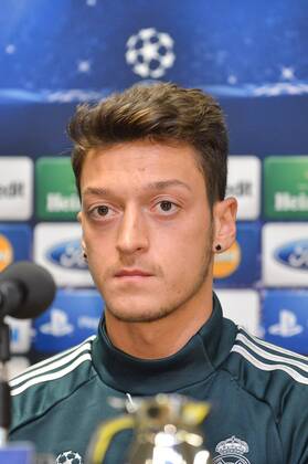 Fußball Champions League Borussia Dortmund - Real Madrid - PK - Real Madrid am 23.04.2013 im Signal Iduna Park in Dortmund Mesut Özil ( Madrid )