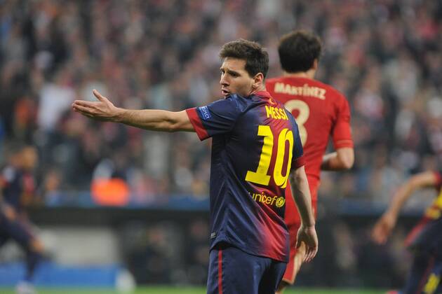 Lionel MESSI 10 (FC Barcelona) unzufrieden. Freisteller EP_WSE