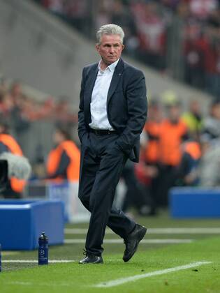 FUSSBALL CHAMPIONS LEAGUE HALBFINALE HINSPIEL 2012 2013 FC Bayern München - FC Barcelona 23.04.2013 Trainer Jupp Heynckes (FC Bayern München) 