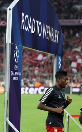 FUSSBALL - CL, Bayern vs Barcelona München,DEUTSCHLAND,23.APR.13 - FUSSBALL - UEFA Champions League, Halbfinale, FC Bayern München vs FC Barcelona. Bild zeigt David Alaba (Bayern). 